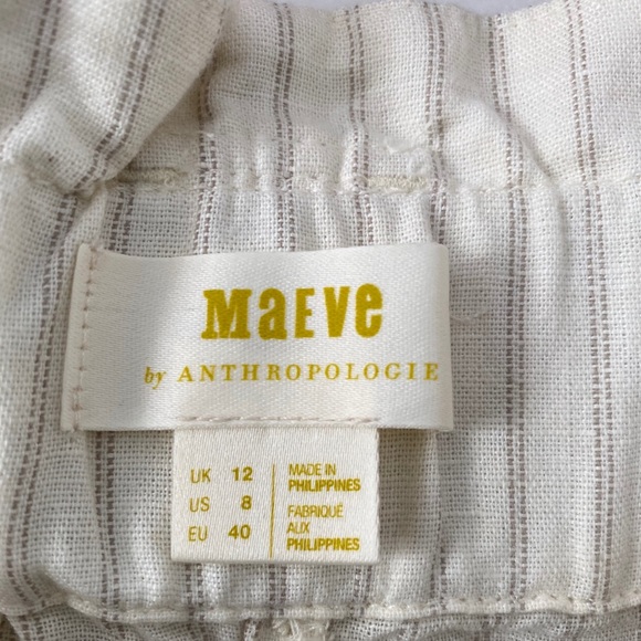 NWT Anthro Sammie Striped Paperbag- Waist Pants - Picture 9 of 10